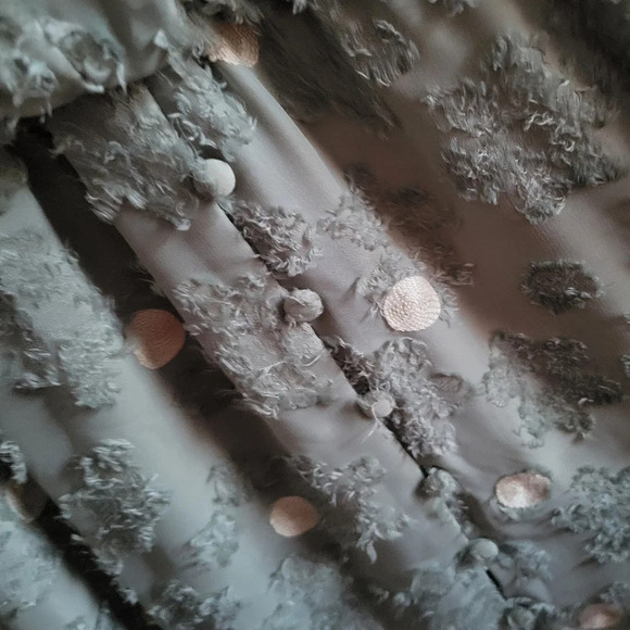 Zara Midi Length Dress / Textured &  Embroidered  / Size Small - Picture 9 of 11